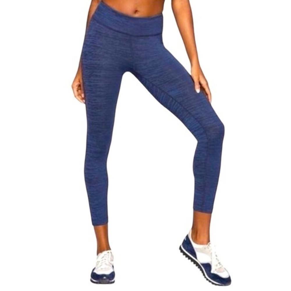 OUTDOOR VOICES | Blue on Blue Yoga Activewear Fitness Tights/Leggings